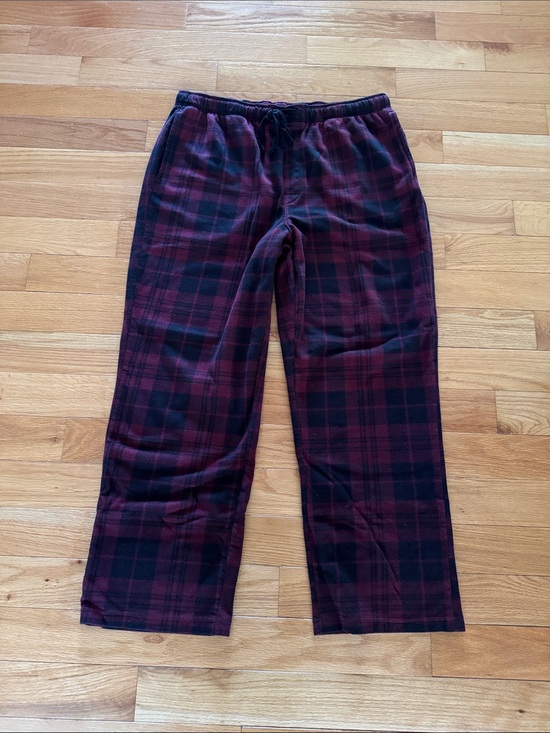 Sonoma Other - Sonoma Men's Burgundy and Black Plaid Lounge Pants